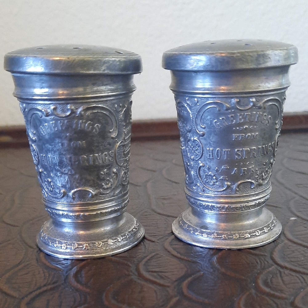Vintage Silver Salt and Pepper Shakers